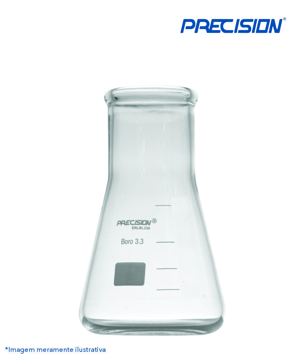 Frasco Erlenmeyer boca larga 300mL